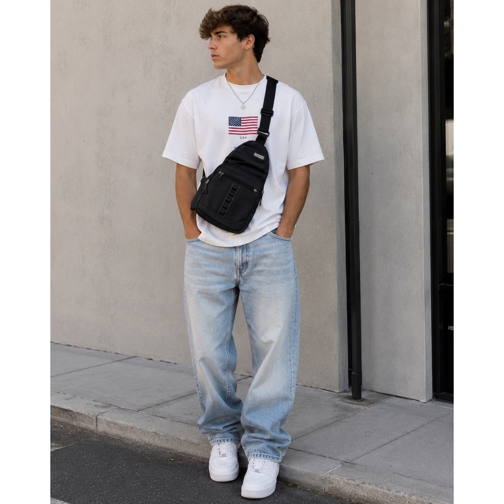 Victorinox Sling Bag Crossbody Backpack Black Tactical‎ Travel Organizer